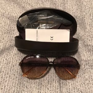 Michael Kors Aviator Havana Gradient sunglasses